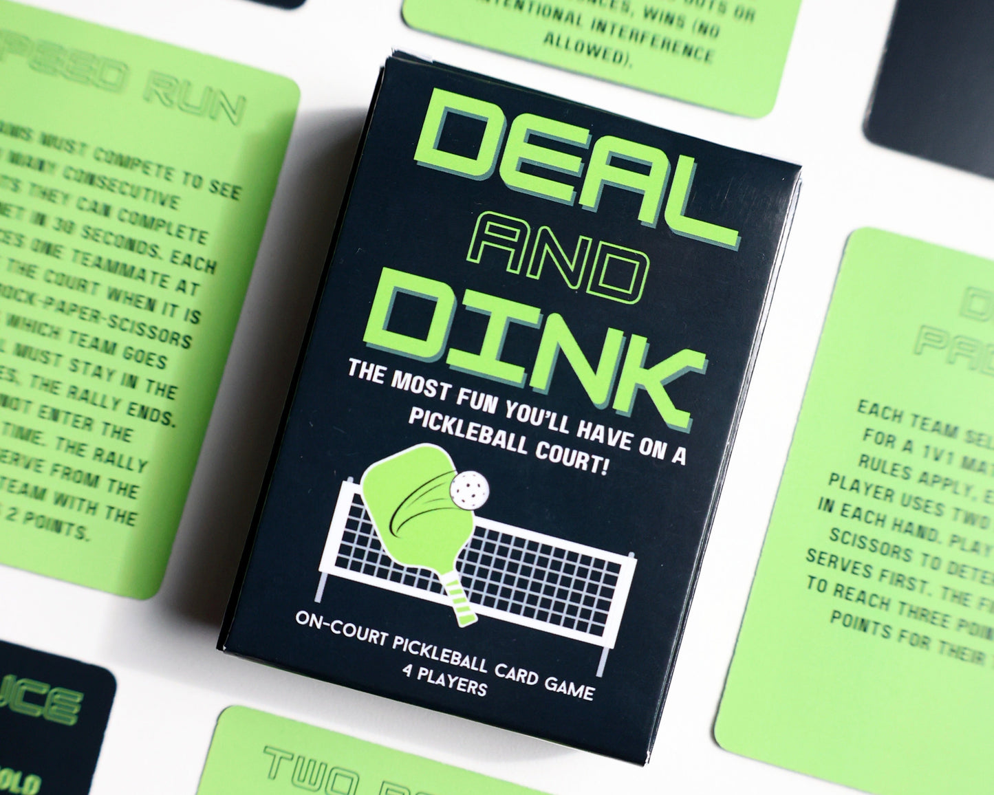 Deal and Dink On-Court Pickleball Card Game