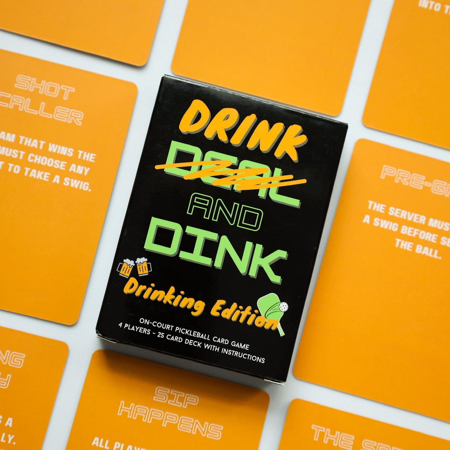 Drink and Dink (Drinking Edition) - On-Court Pickleball Card Game