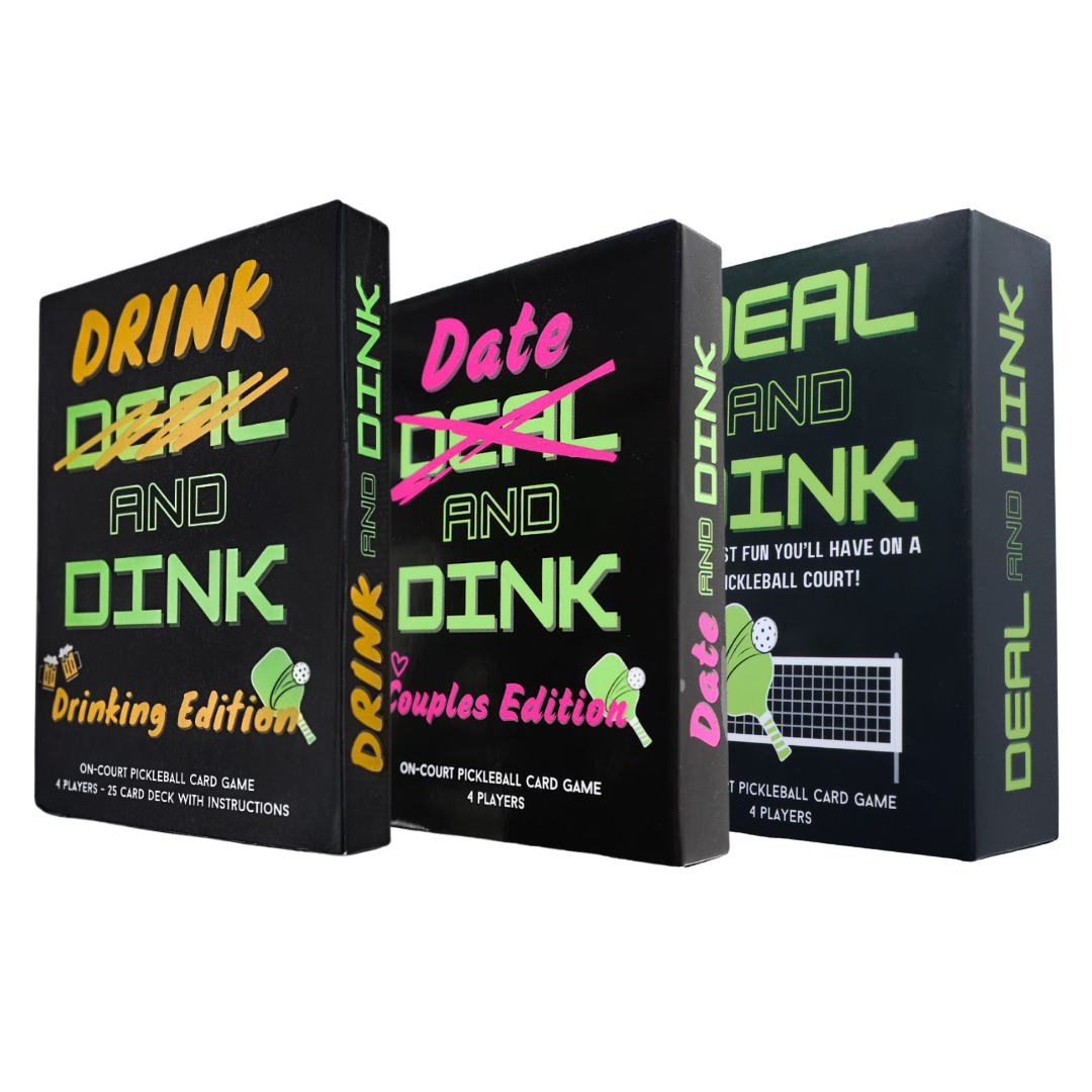 Deal and Dink (Party Bundle) - On-Court Pickleball Card Games