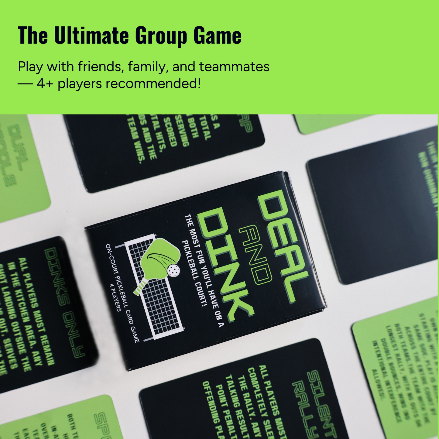 Deal and Dink On-Court Pickleball Card Game